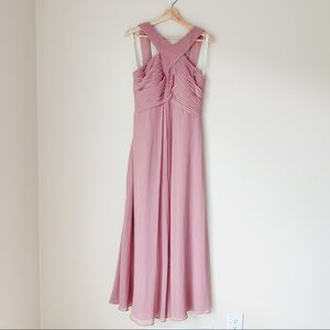 Azazie Kaleigh Bridesmaid Dress Dusty Rose Size A8